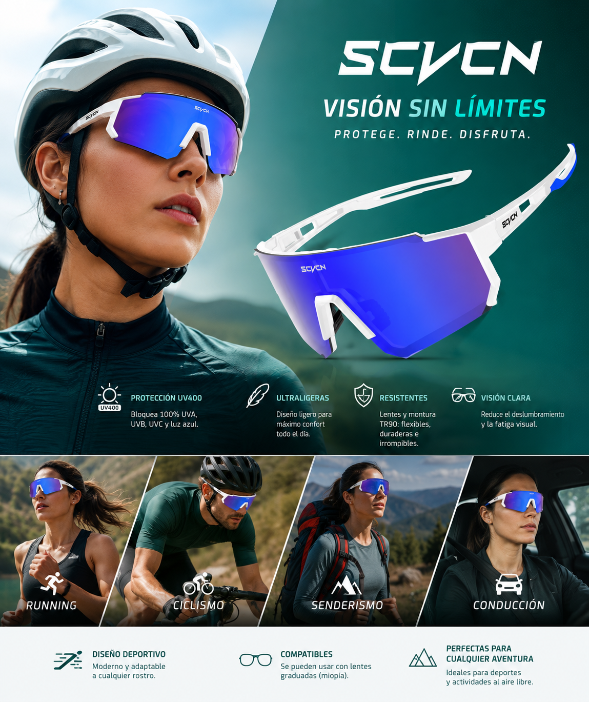 Gafas de Ciclismo Unisex